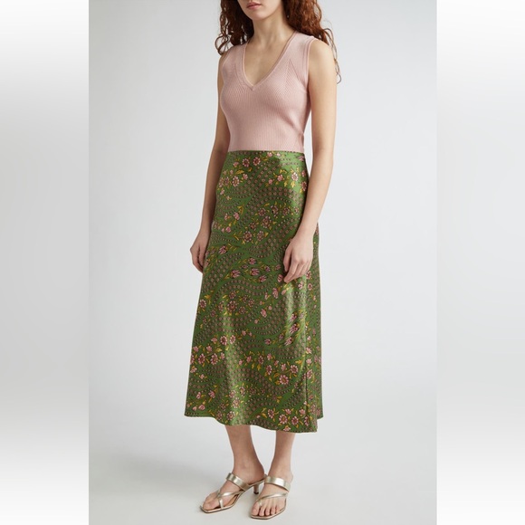 🎸VERONICA BEARD🎸🔥NWT🔥Sid Directional Rib Sweater Tank in Pink Clay— L - Picture 2 of 10